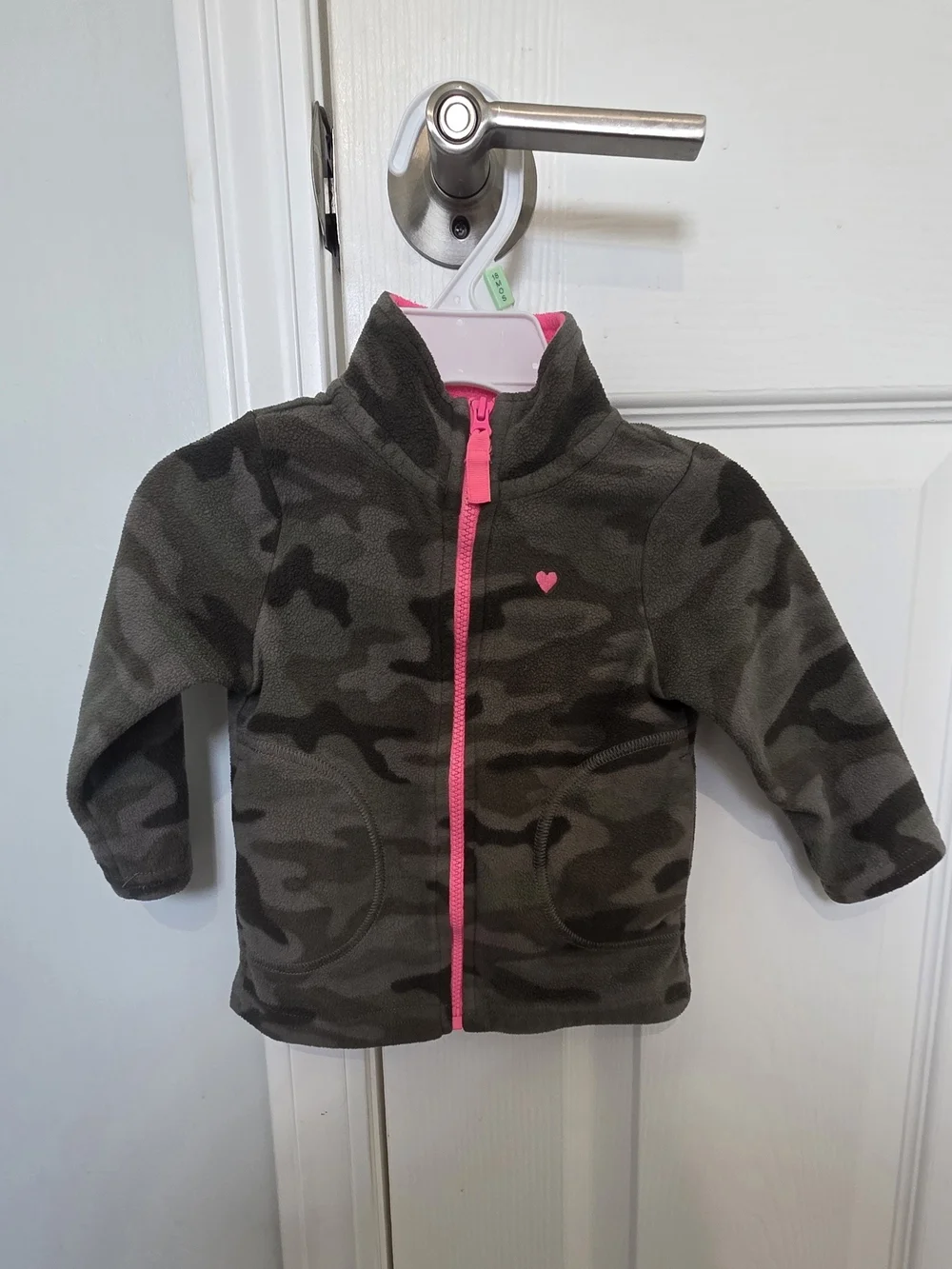Carter's Pink-Trim Toddler Camo Fleece Jacket